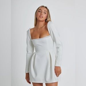 Odd Muse London The Ultimate Muse Pearl Dress White XXL
